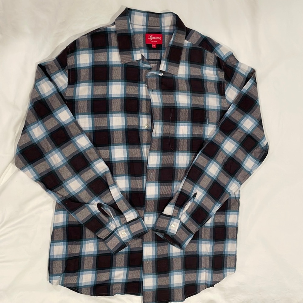 Supreme plaid flannel shirt
